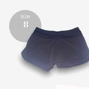 Black LuluLemmon Shorts